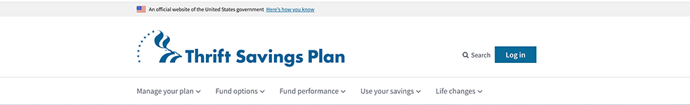 TSP.gov website log in